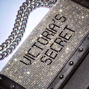 Victorias Secret bond street rhinestone chain bag